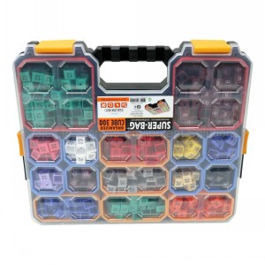 Cube Parts Organiser Case 17 Removable Compartments